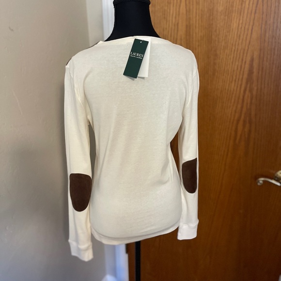 Ralph Lauren Cream Long Sleeve Top - Picture 5 of 7